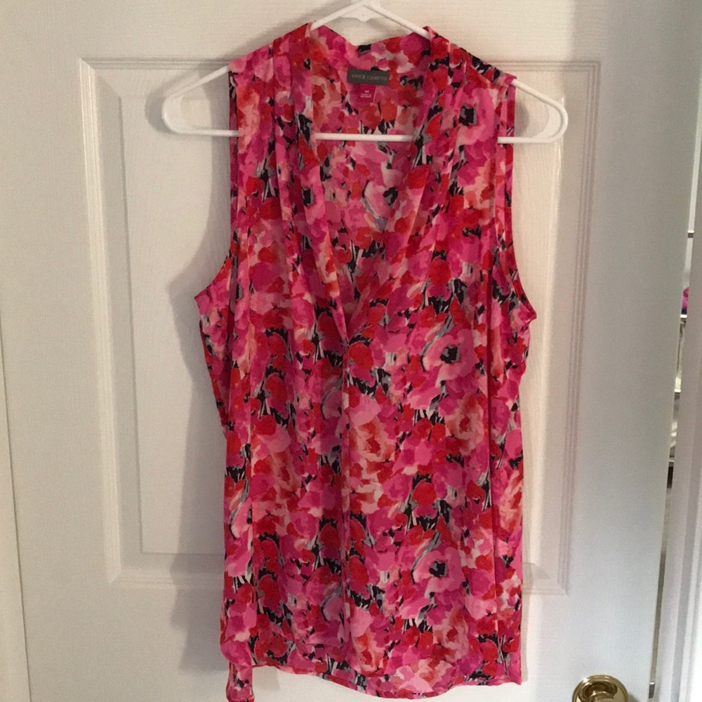 Vince Camuto sleeveless blouse floral Nordstrom